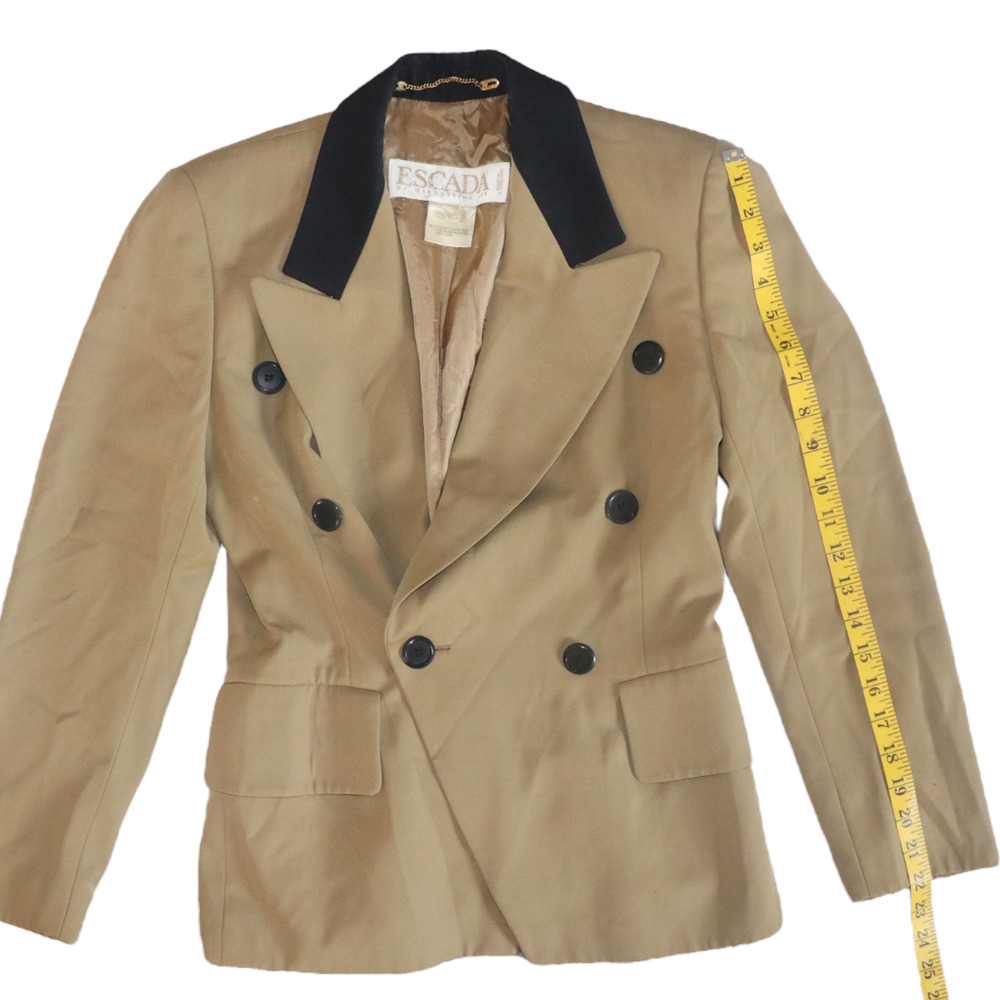 Escada by Margaretha Ley Vintage Blazer Size 34 - Picture 6 of 12